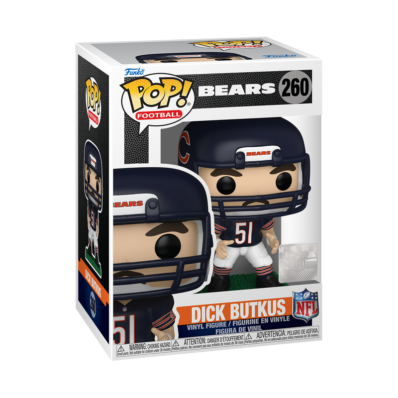 Funko POP! NFL Legends Dick Butkus Chicago Bears Figure #260!