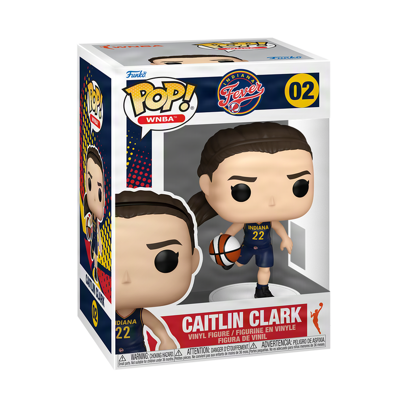 Caitlin Clark #02 Rookie Season Funko POP! Basketball WNBA: Indiana Fever